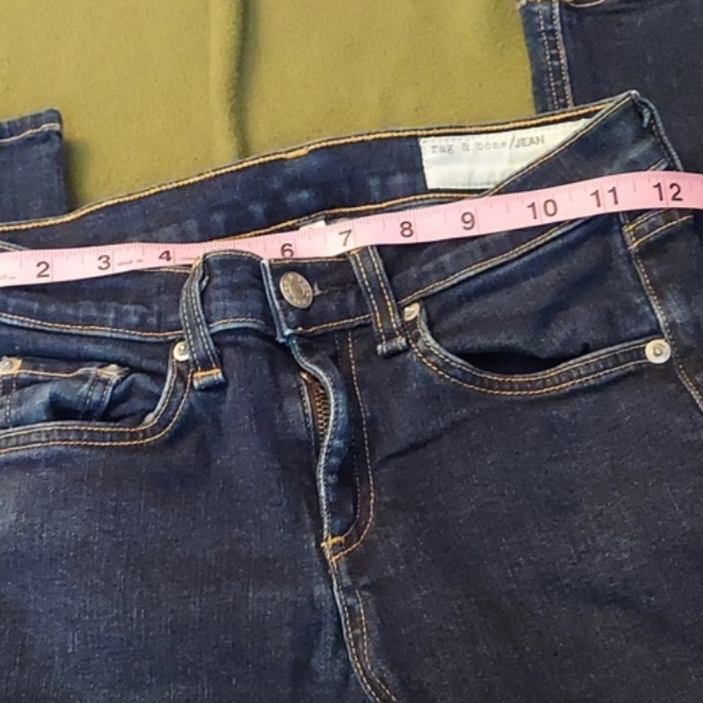RAG & BONE Heritage High Rise Skinny Denim Jeans Size 25 - Picture 6 of 10